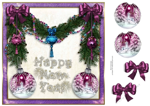 8x8 Happy New Year 