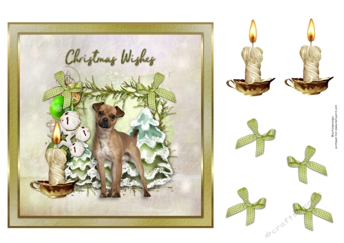 Christmas Wishes Cute Puppy 1