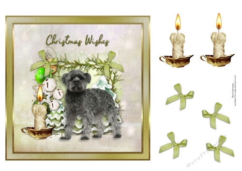 Christmas Wishes Cute Puppy 2