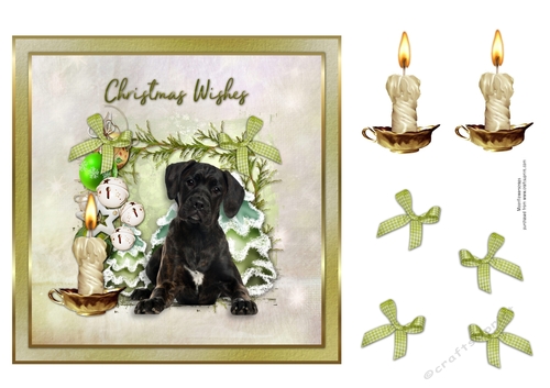 Christmas Wishes Cute Puppy 4