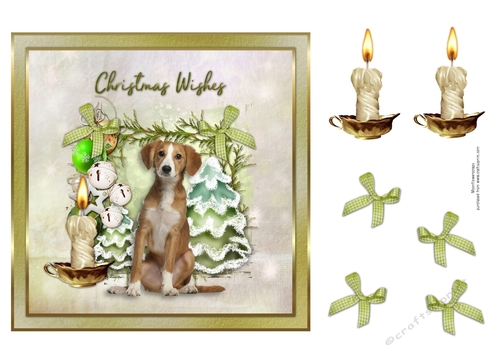 Christmas Wishes Cute Puppy 5