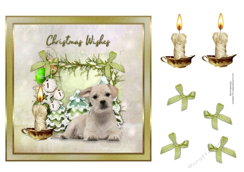 Christmas Wishes Cute Puppy 6