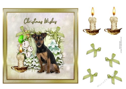 Christmas Wishes Cute Puppy 12