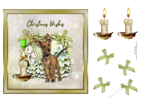 Christmas Wishes Cute Puppy 15