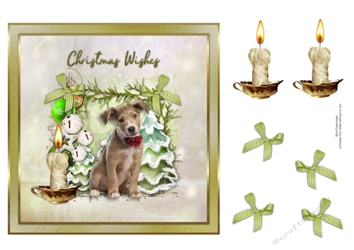 Christmas Wishes Cute Puppy 16