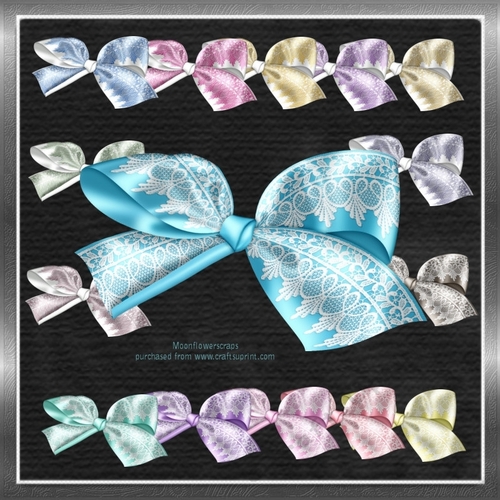 Lace Trim Bows 2