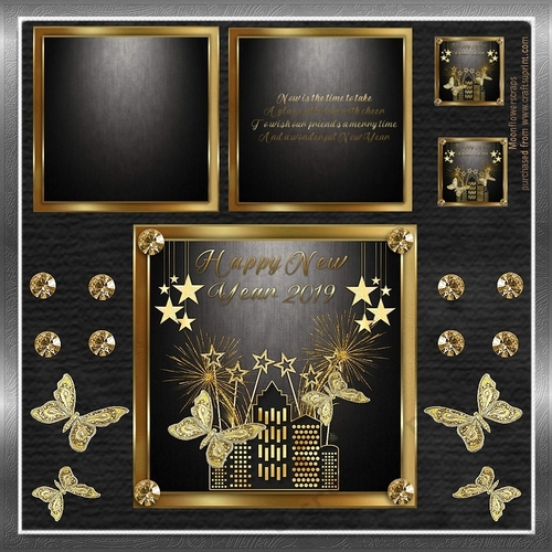 8x8 Golden New Year Mini Kit 