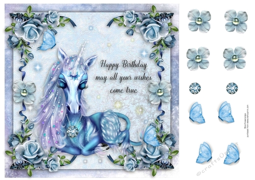 8x8 Unicorn Wishes