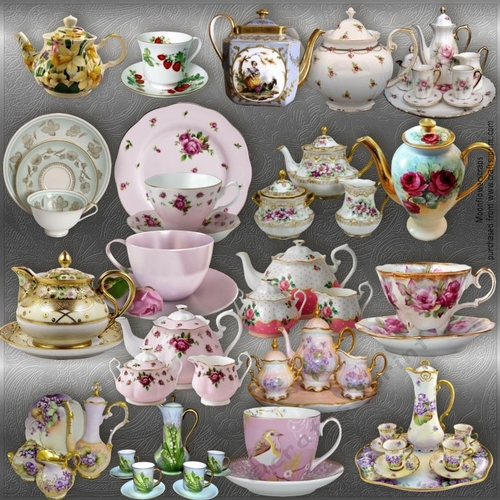 Designer Stash Teapots and Cups 