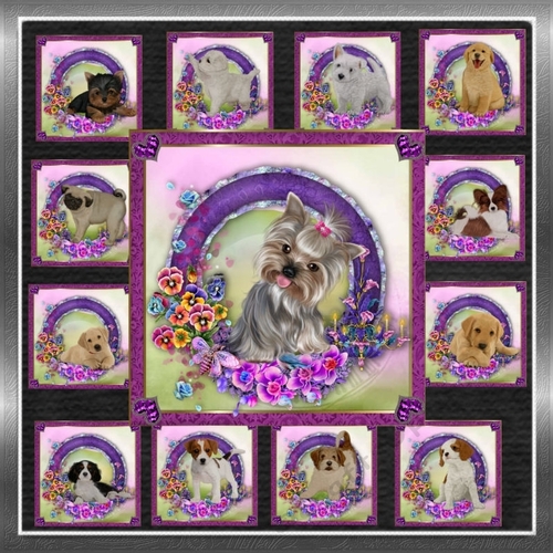 Pansie Garden Pups Bumper kit 