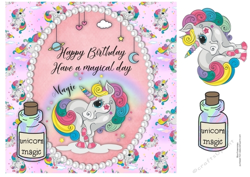 8x8 Magical Unicorn