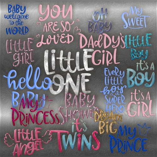 Ohh Baby Word Art 