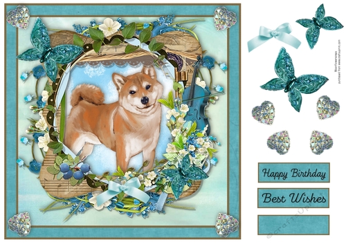 Spring Garden Shiba-inu