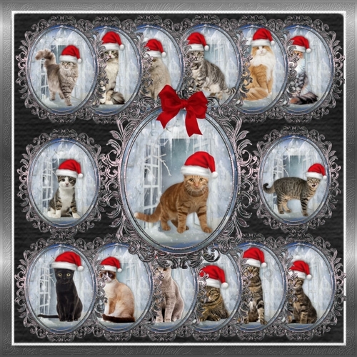Santa Cat Toppers