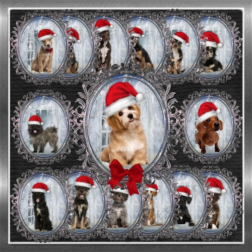 Santa Dog  Toppers