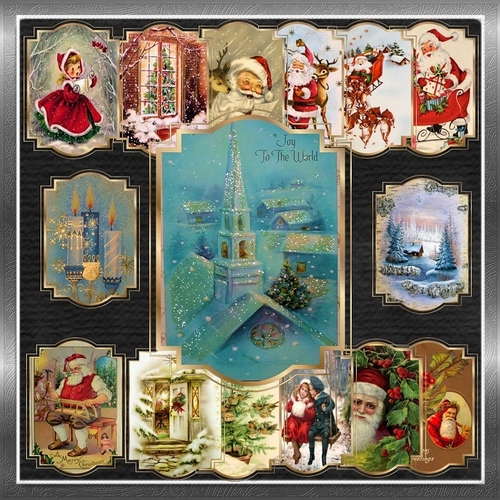 Vintage Christmas Toppers