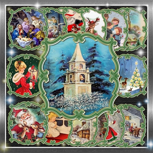 Vintage Christmas Toppers