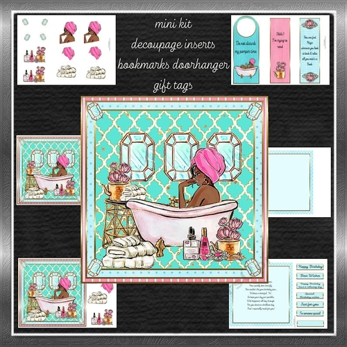 Pamper Birthday  Ethnic lady Mini Kit 