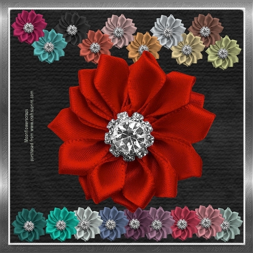 Diamond Ribbon Flowers