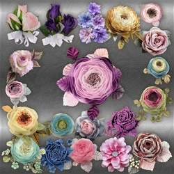 Fabric Flowers Designer Stash
