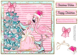 Flamingo Christmas Wishes 