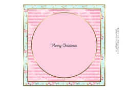 Flamingo Christmas Wishes matching insert 