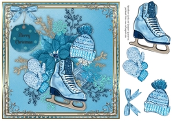 8x8 Christmas Skating Wishes 