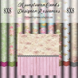 Wooden Floral Backgrounds
