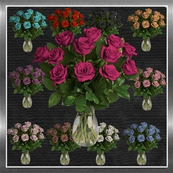 Vase of Roses