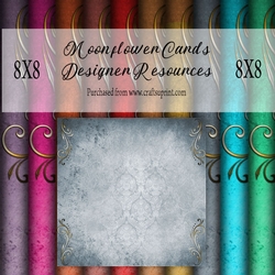 Vintage Curl Border Backgrounds