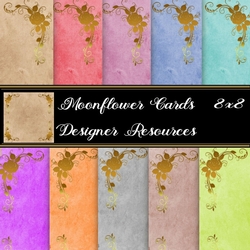Gold Rose Corner Backgrounds
