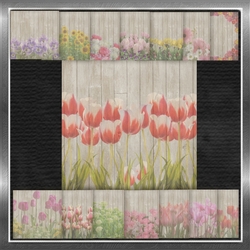 Wooden Floral Background Kit