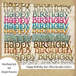 Happy Birthday Mixed Text Effects