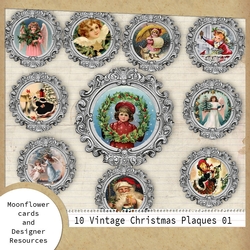 Designer Resouce Vintage Christmas Plaques