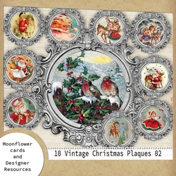 Designer Resouce Vintage Christmas Plaques 2