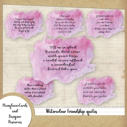 Watercololur Friendship Quotes 