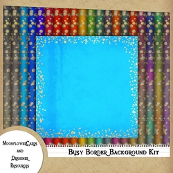 Designer Resource Busy Border Background Kit