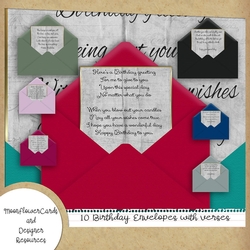 Birthday Verse Envelopes 