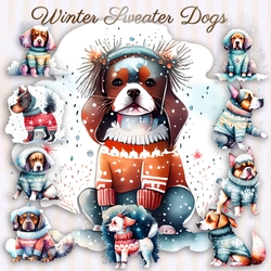 Winter Sweater Dogs