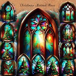Christmas Stained Glass