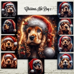 Christmas Hat Dog 2