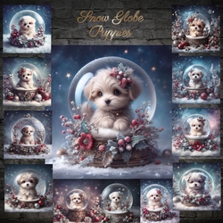 Snow Globe Puppies