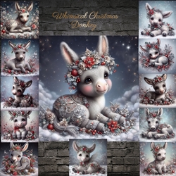 Christmas Whimsical Donkey
