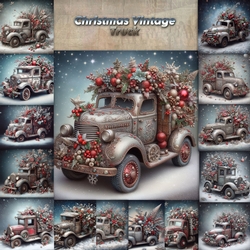 Christmas Vintage Trucks