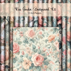 Rose Garden Background Kit