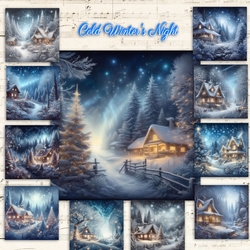 Cold Winters Night Background Kit