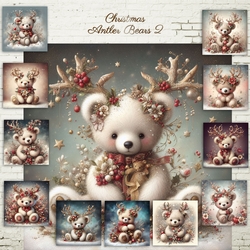 Christmas Antler Teddy 2