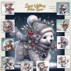 Snow walking Polar Bear
