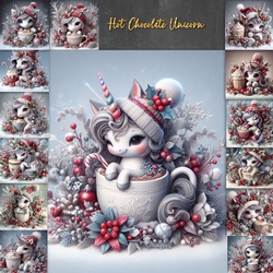 Winter Hot Chocolate Unicorns