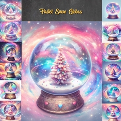 Pastel Snow Globes